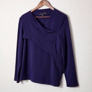 Veronique Miljkovitch Women's Long Sleeve Blouse Size Large